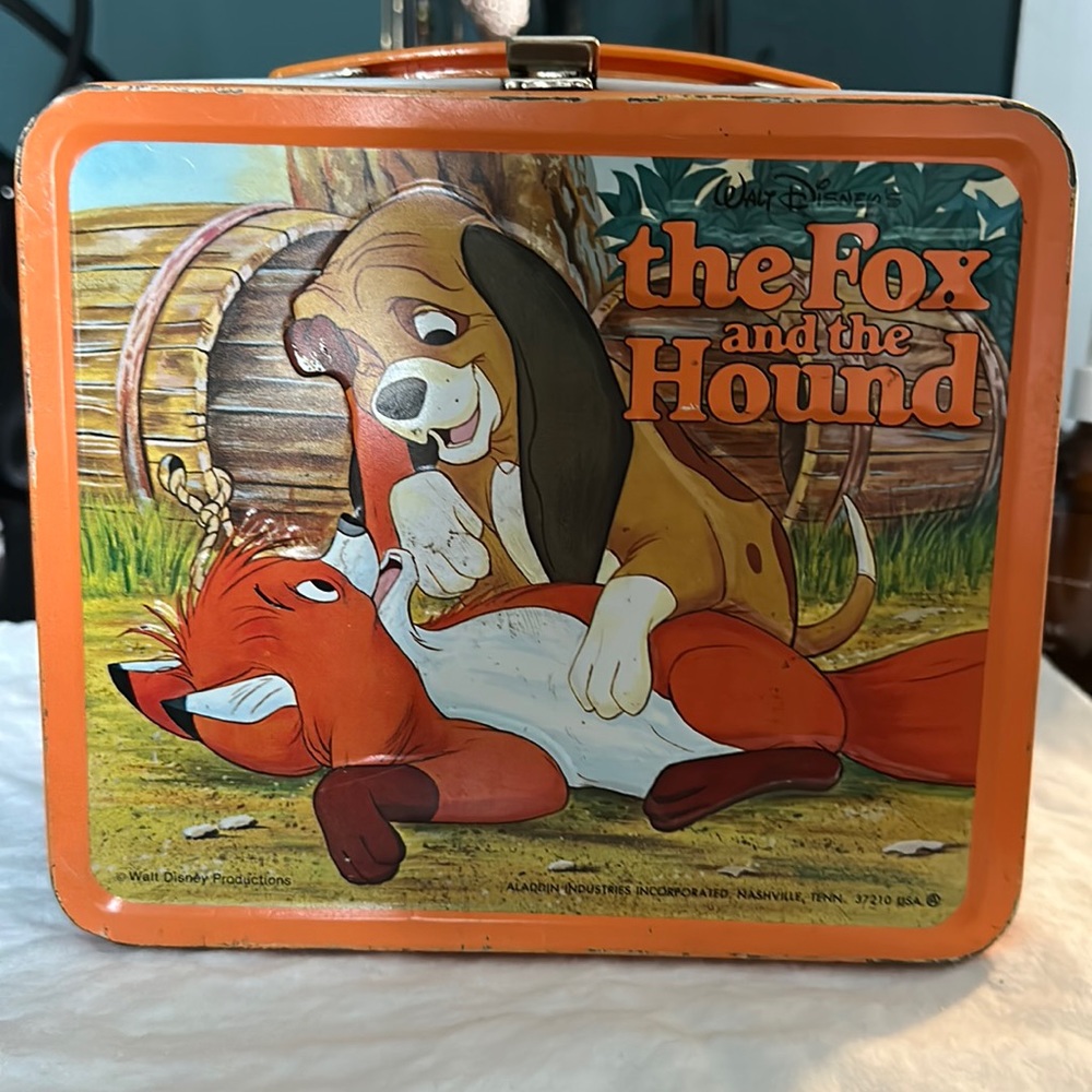 The Fox and the Hound original metal lunchbox